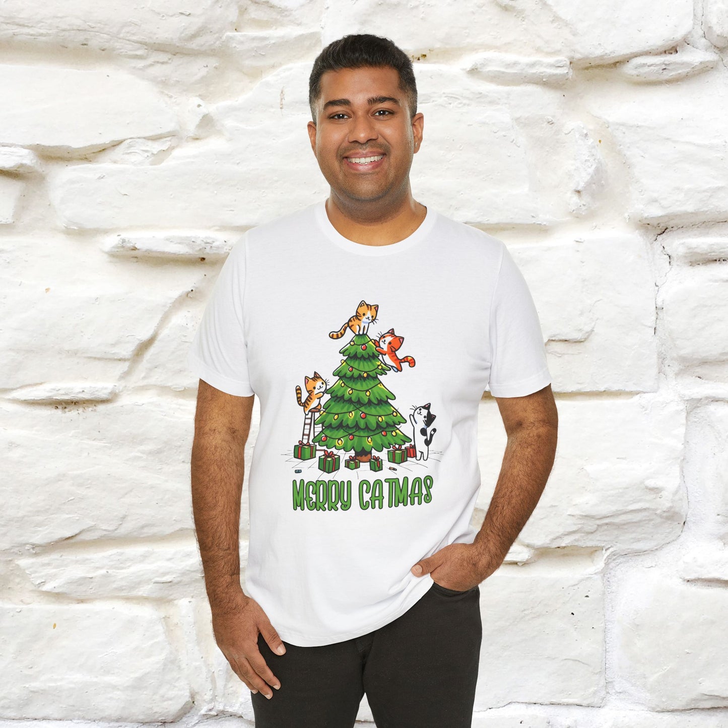 ''Merry Catmas'' | Cattitude Christmas Tee| Nunu&Miao Studio - Nunu&Miao Studio