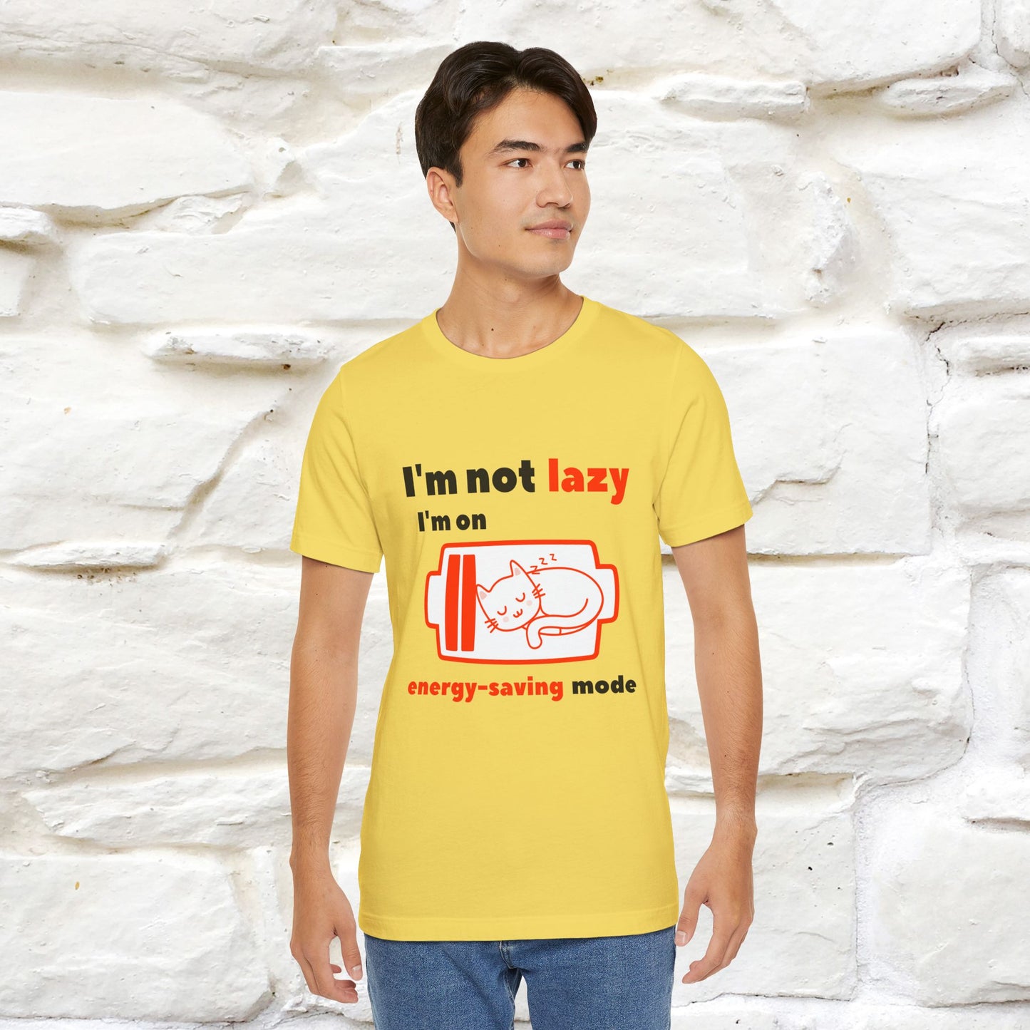 ''I am Not Lazy...'' Cat T-Shirt | Nunu&Miao Studio
