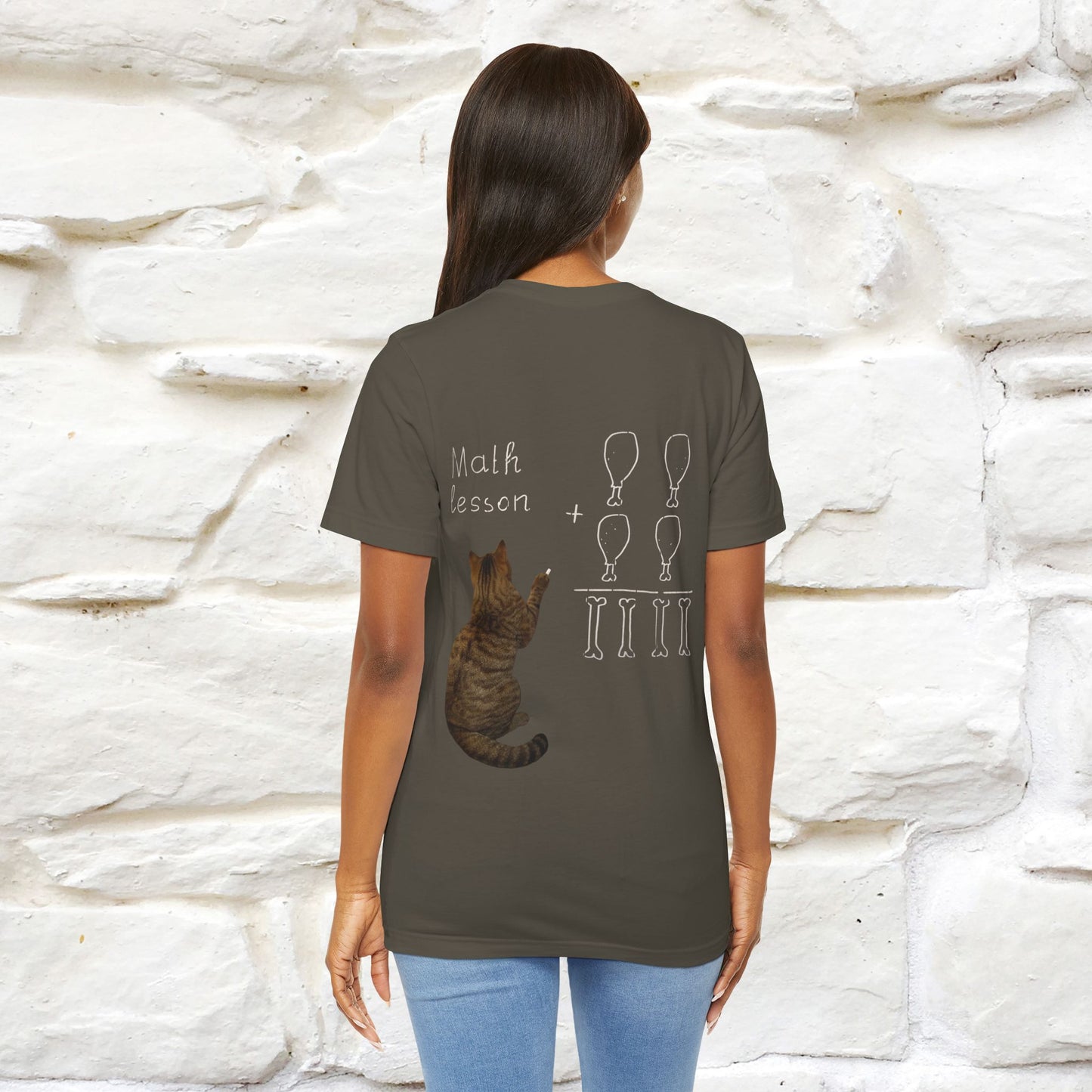 “Math teachers have too many functions.”|  Cat T-Shirt | Front & Back Design | Nunu&Miao Studio
