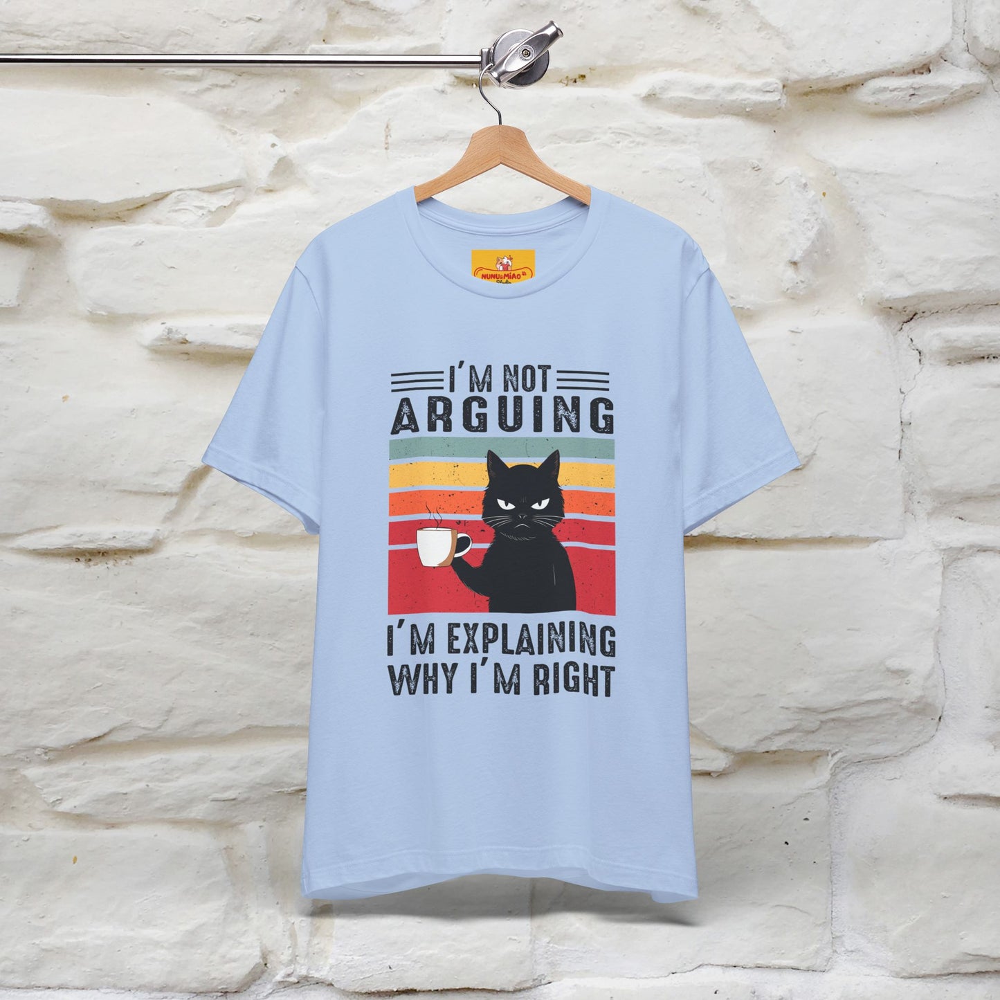 Non sto discutendo, sto spiegando perché ho ragione T-shirt con gatto per uomo e donna | 100% cotone* Maglietta divertente