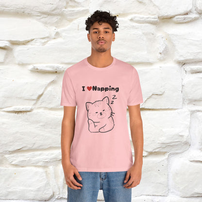 "I Love Napping" Cat T-Shirt | Nunu&Miao Studio - Nunu&Miao Studio