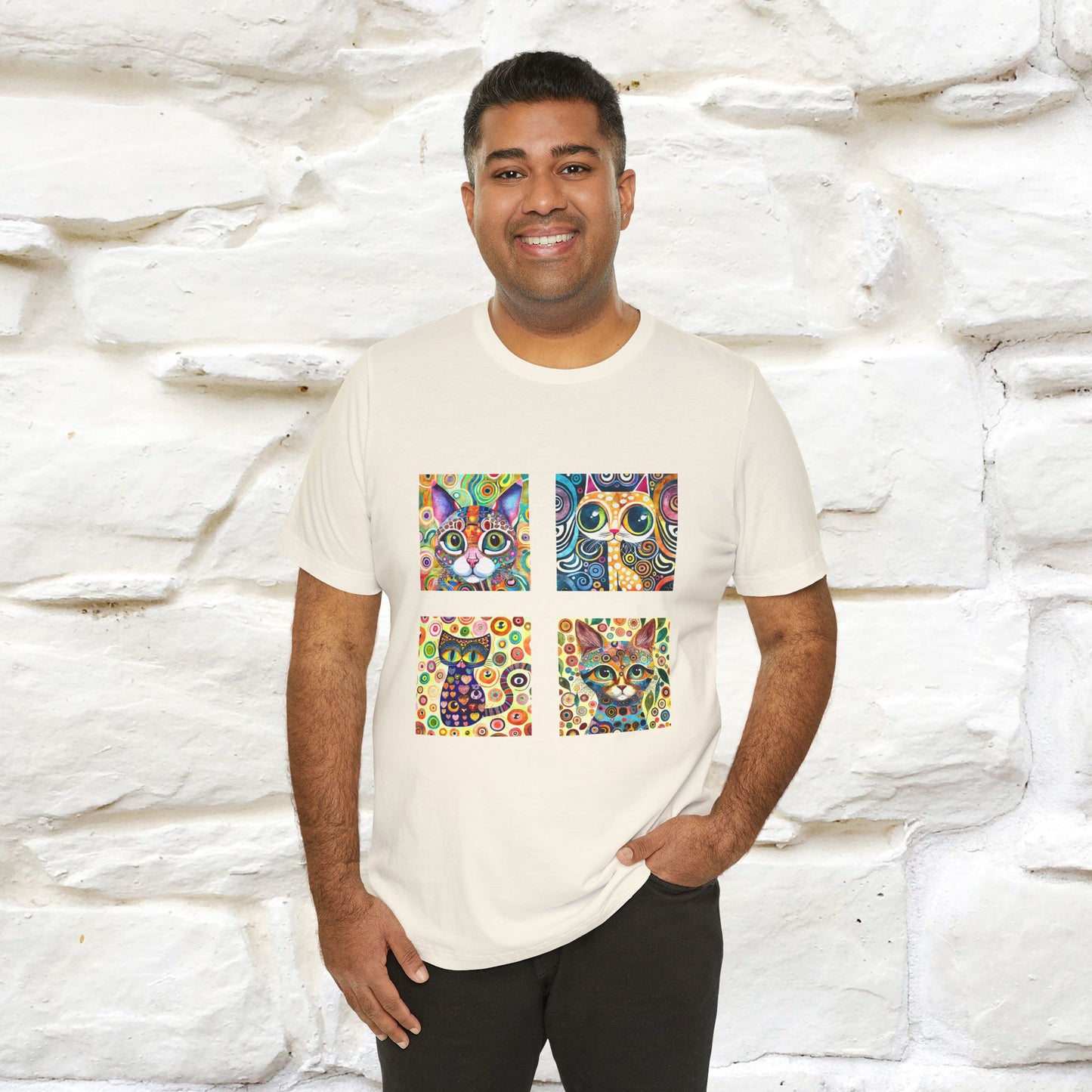 "Mosaic" Cat T-shirt for Men & Women | 100% Cotton* 🐾