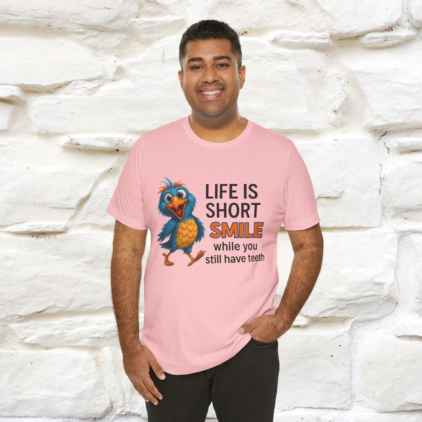 "Life Is Short Smile While ..." |Funny T-Shirt | Nunu&Miao Studio