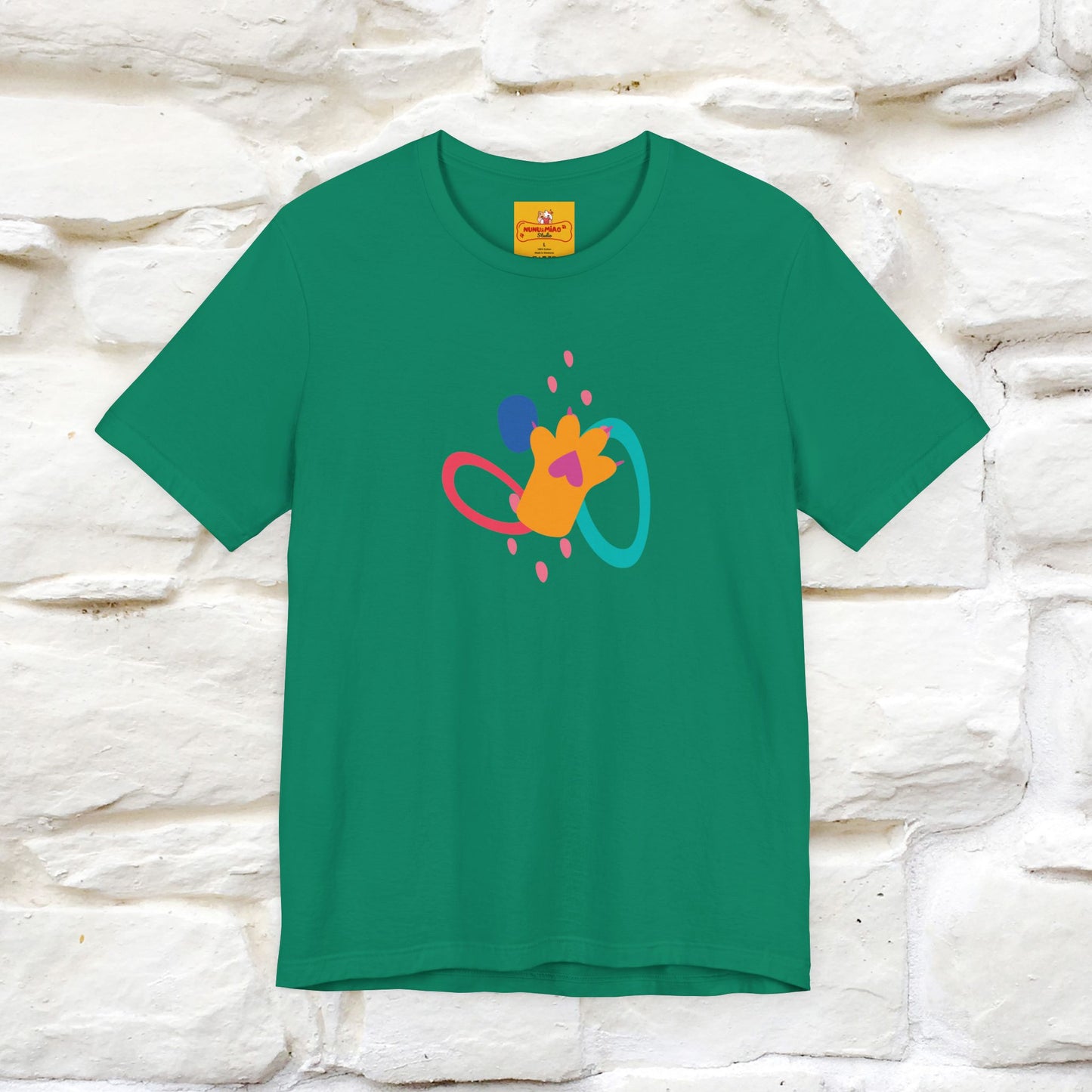 ''The Power Of Meow'' Cat T-Shirt Front and Back Design | Nunu&Miao Studio