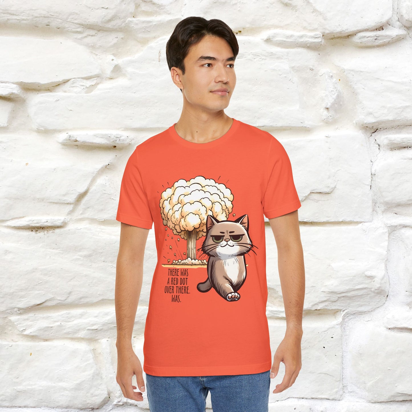 ''The Red Dot Chase'' Funny Cat T-Shirt | Nunu&Miao Studio