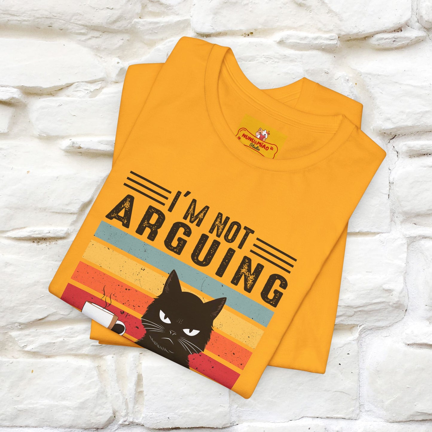 Non sto discutendo, sto spiegando perché ho ragione T-shirt con gatto per uomo e donna | 100% cotone* Maglietta divertente