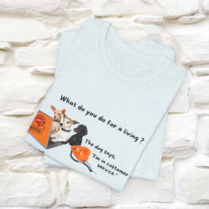 "What Do You Do for a Living?" Funny Cat & Dog T-Shirt for Men & Women | 100% Cotton* 🐾