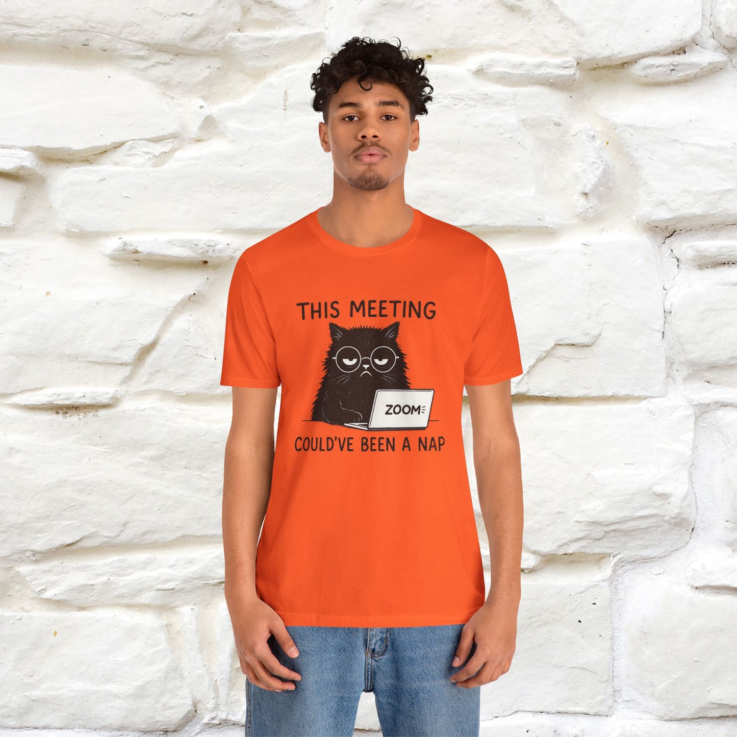 "This Meeting Could've Been a Nap" | Sarcastic Cat T-Shirt | Nunu&Miao Studio