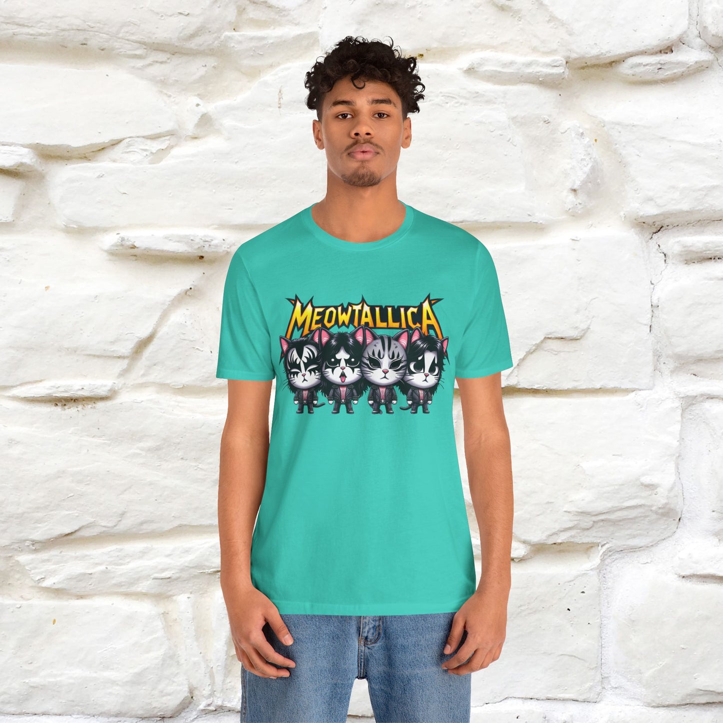 Meowtallica T-Shirt | Rock-Inspired Cat Tee| Nunu&Miao Studio - Nunu&Miao Studio