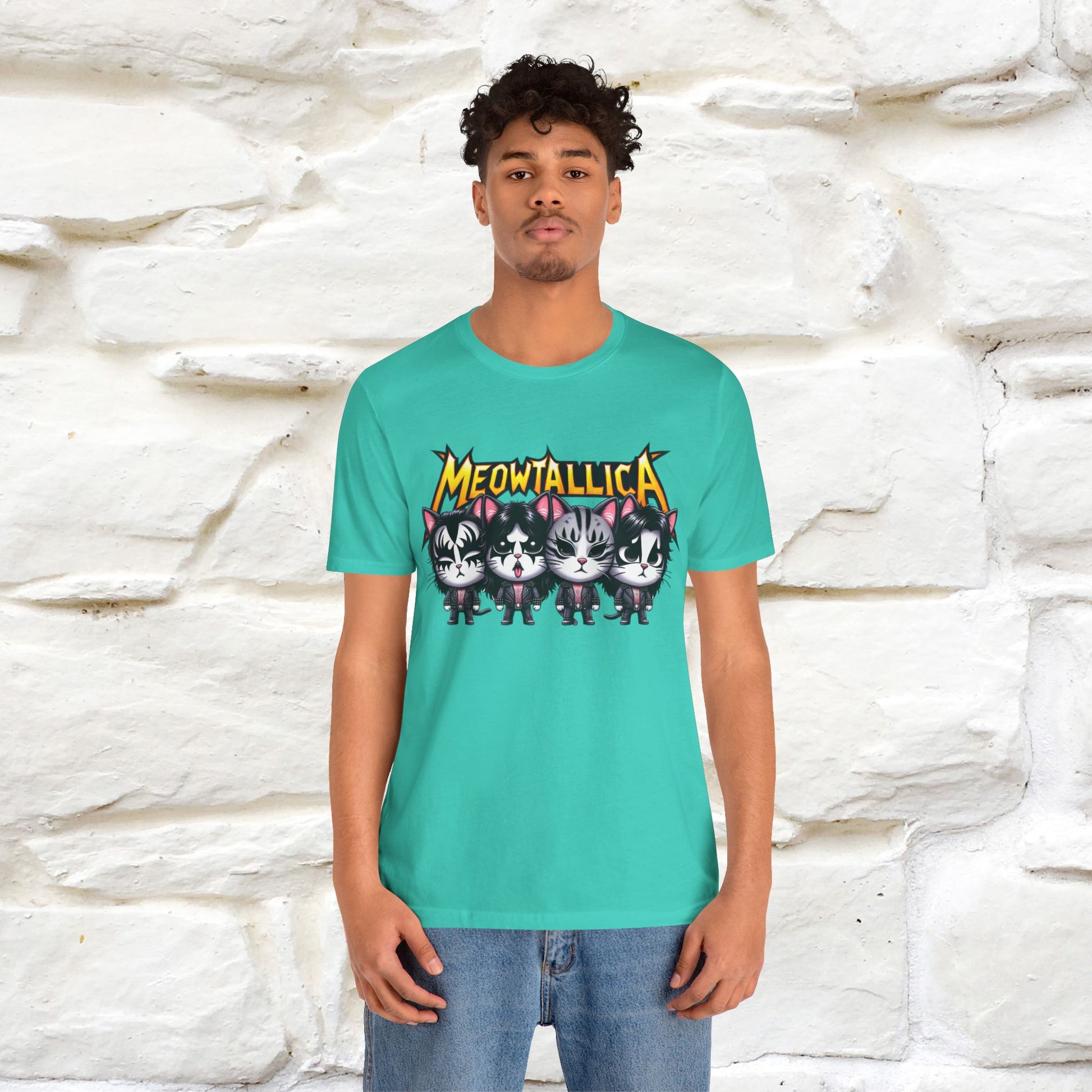 Meowtallica T-Shirt | Rock-Inspired Cat Tee| Nunu&Miao Studio - Nunu&Miao Studio