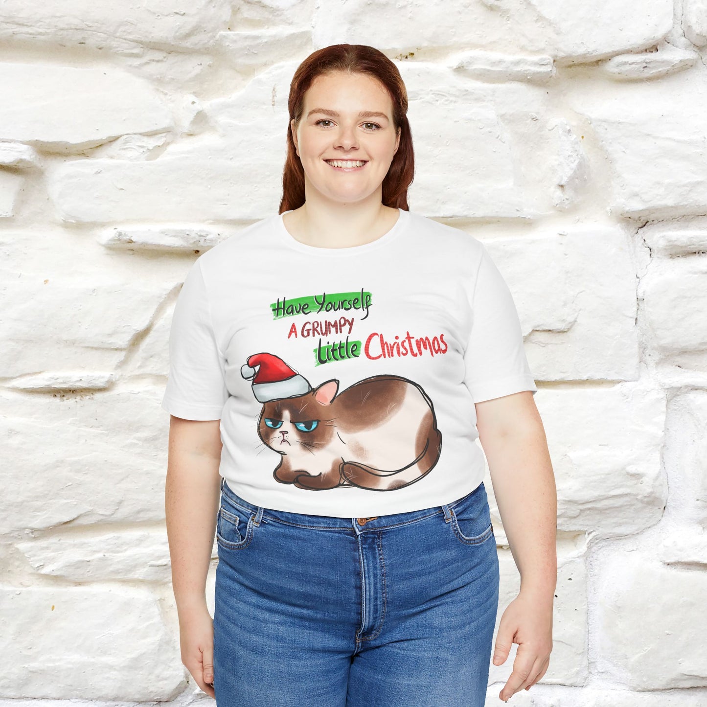 Have Yourself a Grumpy Little Christmas | Festive Cat Christmas Shirt for Men & Women | 100% Cotton*