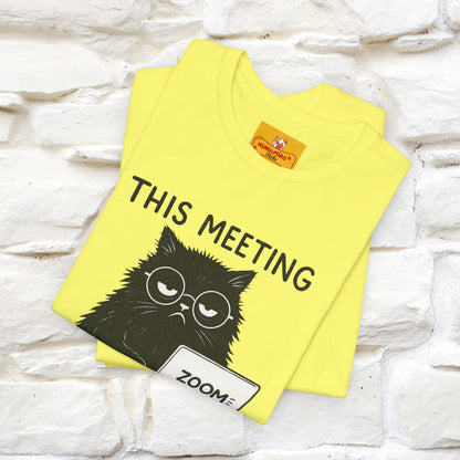 "This Meeting Could've Been a Nap" | Sarcastic Cat T-Shirt | Nunu&Miao Studio