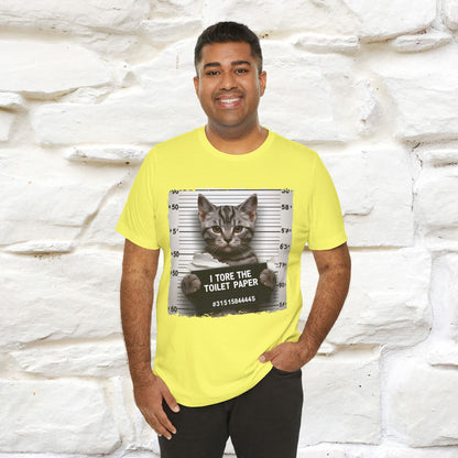 ''I Tore The Toilet Paper'' | Funny Cat T-Shirt | Nunu&Miao Studio