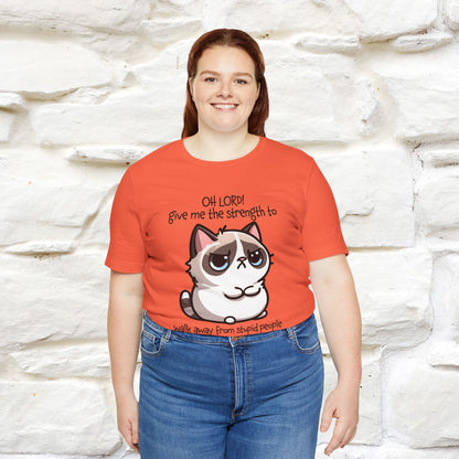 ''Oh Lord! Give Me Strength to ...'' Cat T-Shirt |  | Nunu&Miao Studio