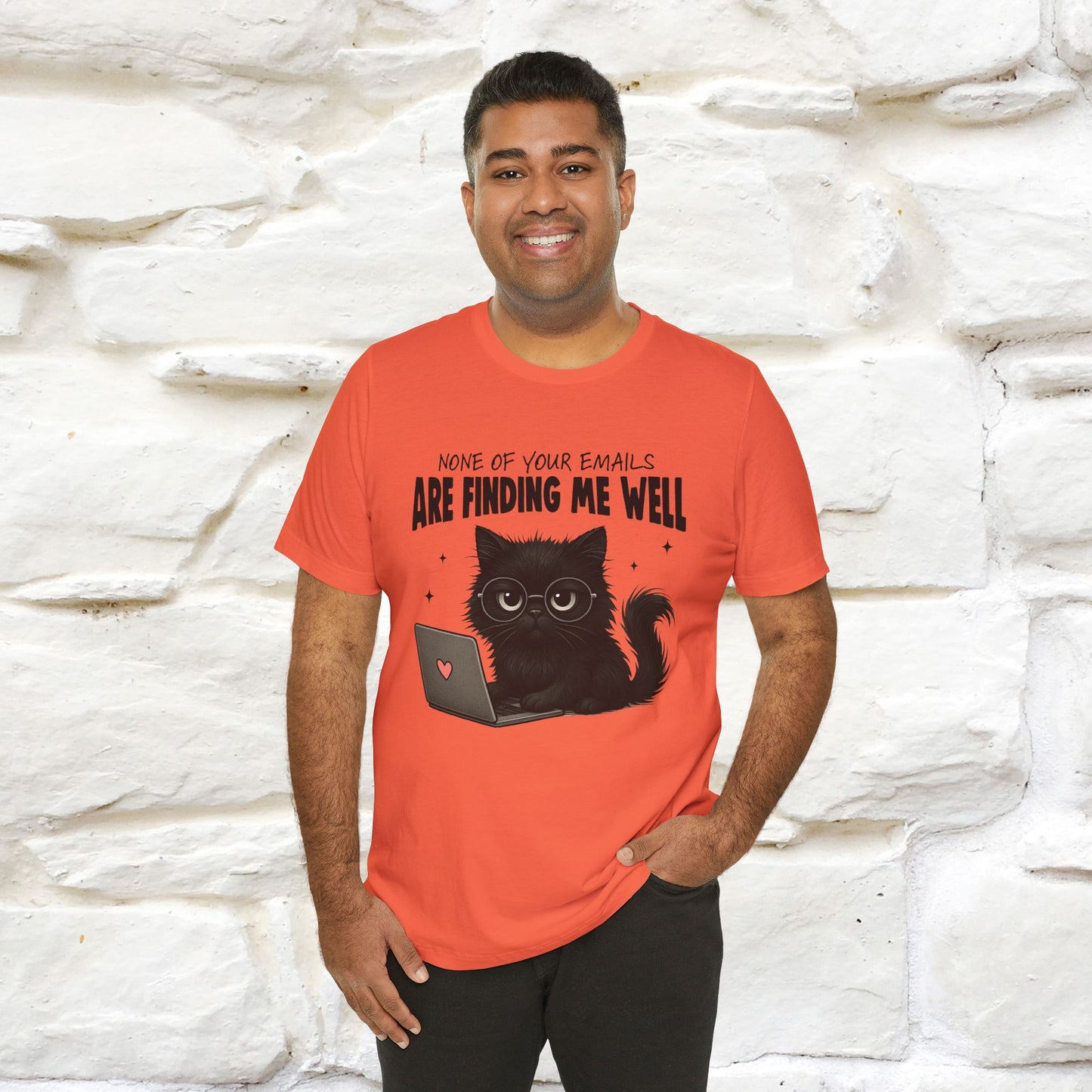 "None of your Emails Are Finding Me Well" Cat T-Shirt | Nunu&Miao Studio