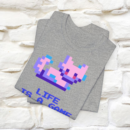 "Life Is A Game, I Am Just Here Fo The Cheat Code" Funny Cat T-Shirt for Men & Women | 100% Cotton*