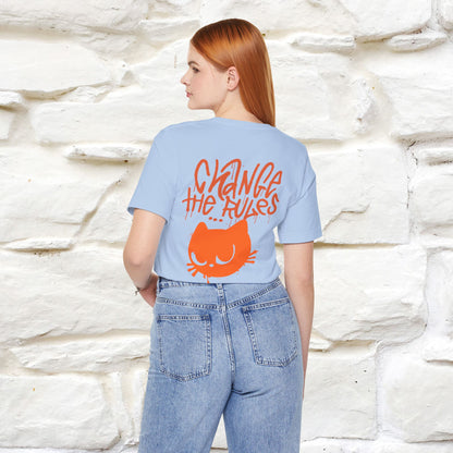 ''Change The Rules'' - Cat T-shirt -Nunu&Miao Studio