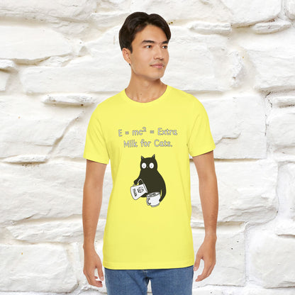 ''E = mc² = Extra Milk for Cats.''| Funny T-Shirt | Nunu&Miao Studio