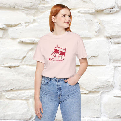 "I’m Happy, Which Often Looks Like Crazy" Cat T-Shirt| Front & Back Design | Nunu&Miao Studio