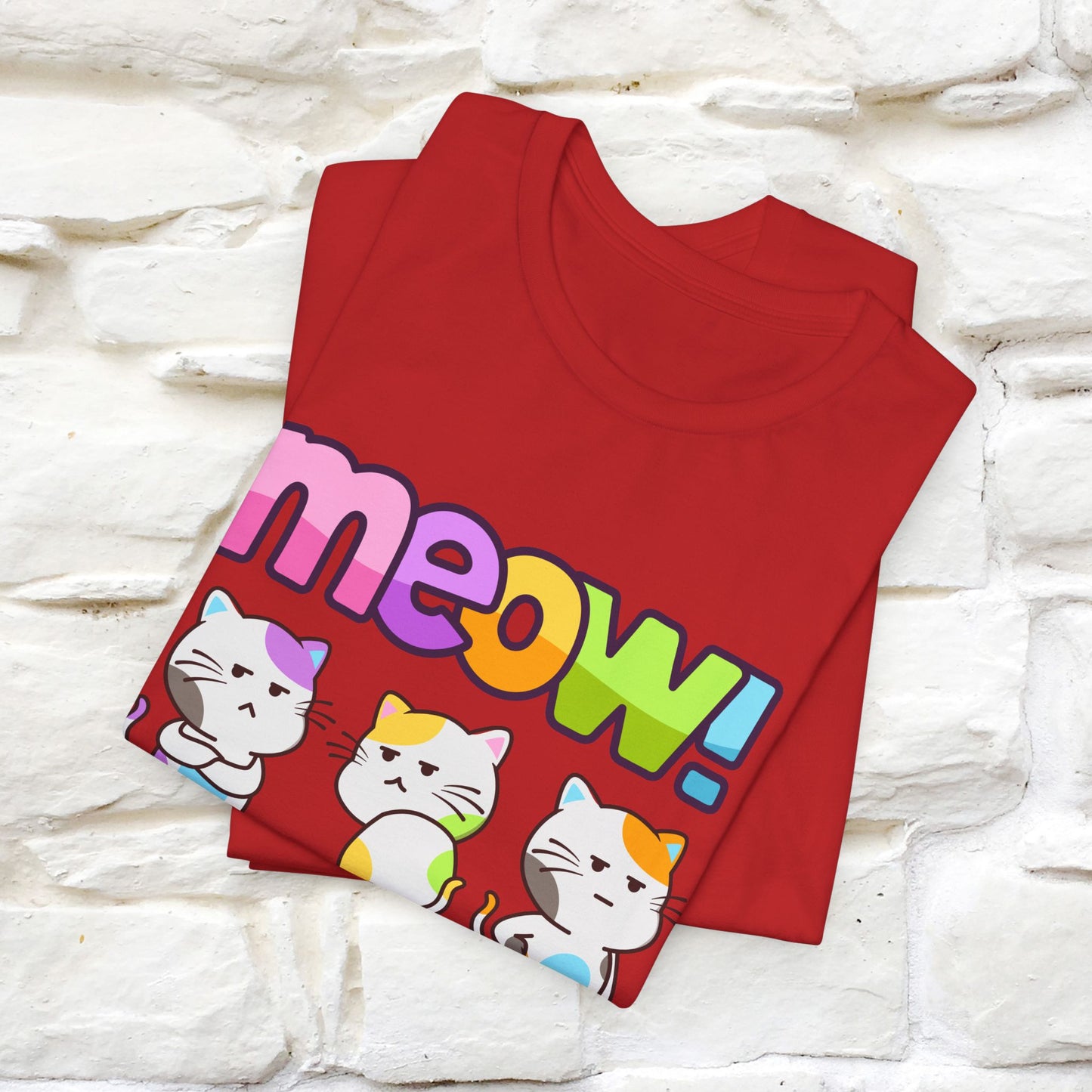 Meow! Funny Cat T-Shirt for Men & Women | 100% Cotton*