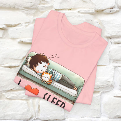 ''I Love Sleep''  Cat T-shirt for Men and Women  100% Cotton*