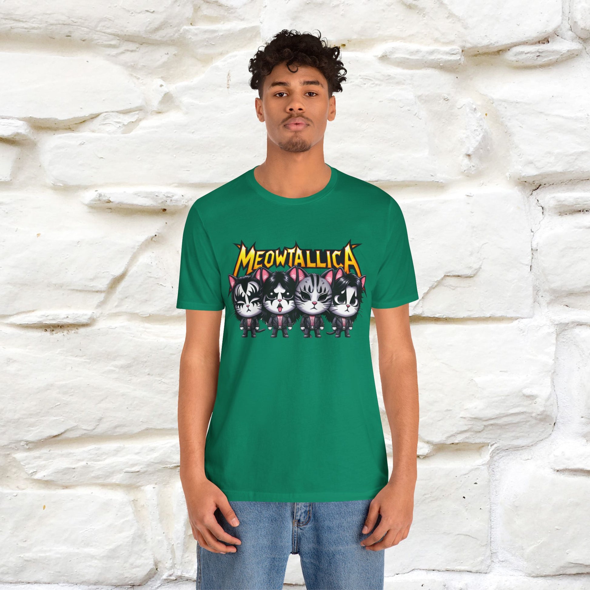 Meowtallica T-Shirt | Rock-Inspired Cat Tee| Nunu&Miao Studio - Nunu&Miao Studio