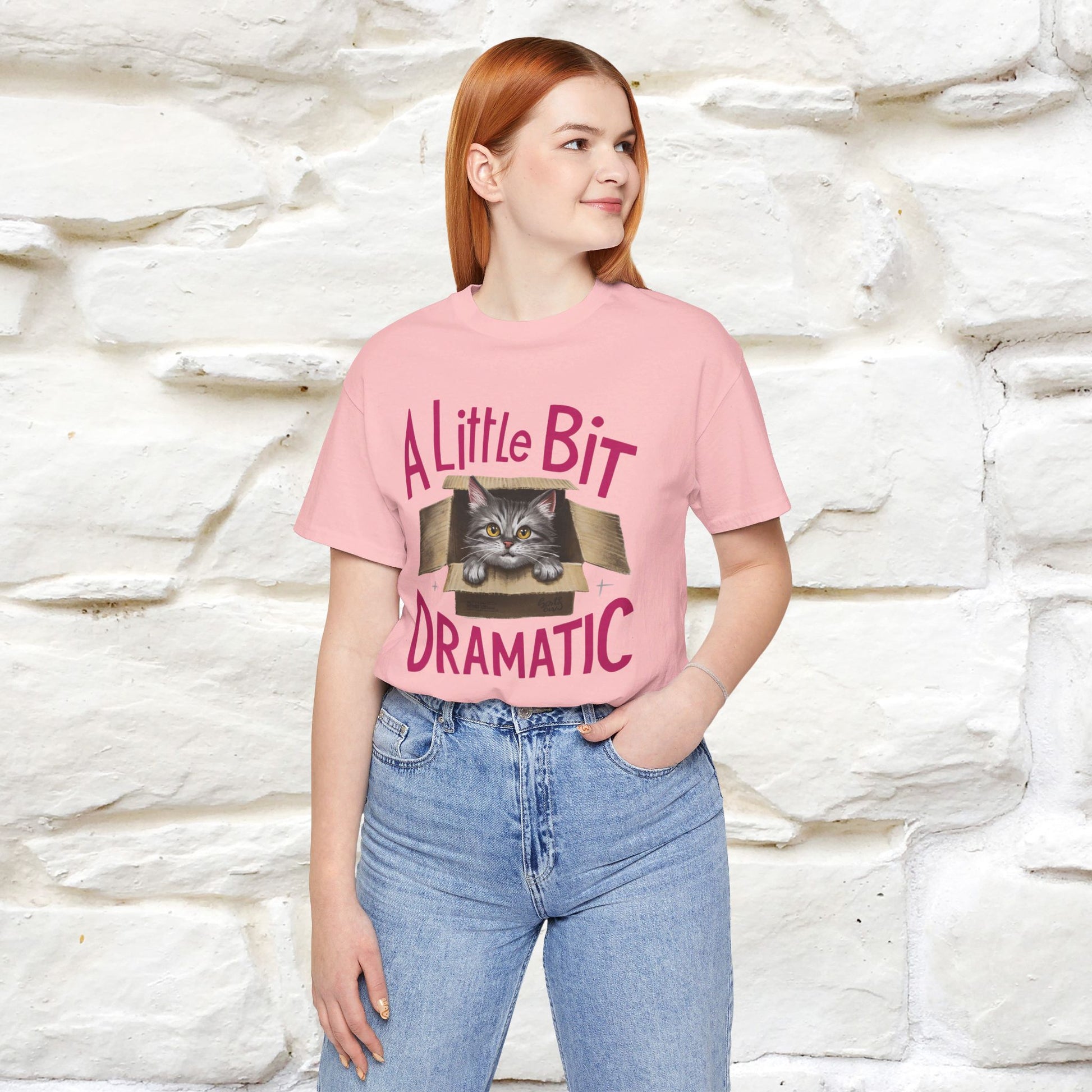 ''A Little Bit Dramatic'' CatT-shirt for Women 100% Cotton* - Nunu&Miao Studio