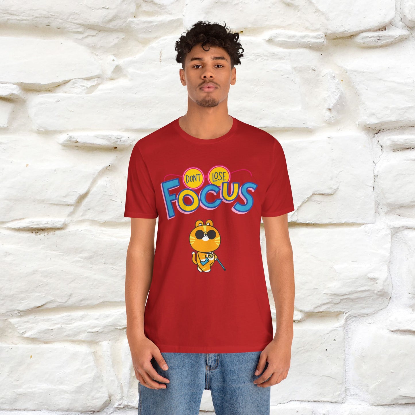 ''Don’t Lose Focus'' Cat T-Shirt | Nunu&Miao Studio - Nunu&Miao Studio