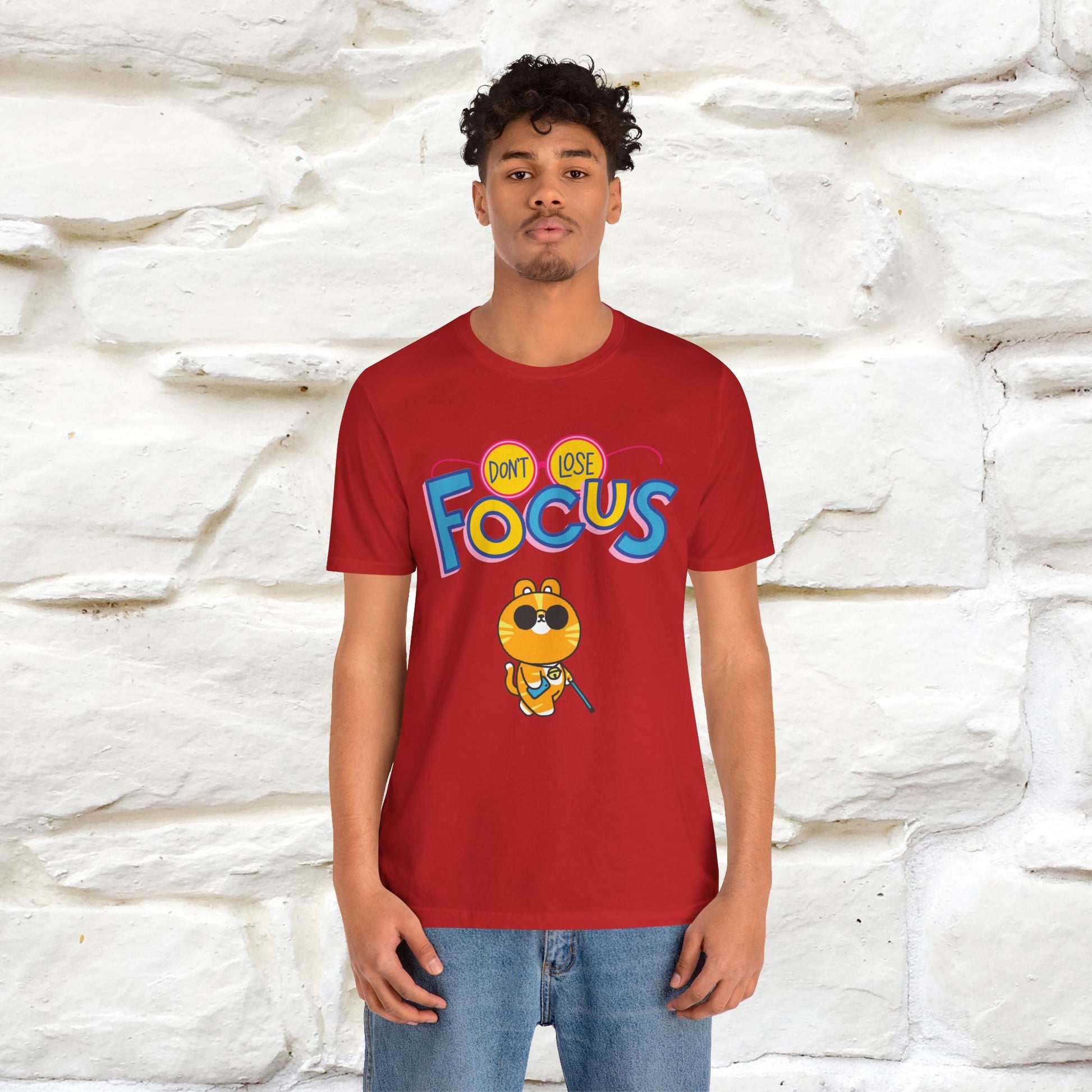 ''Don’t Lose Focus'' Cat T-Shirt | Nunu&Miao Studio - Nunu&Miao Studio