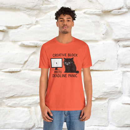 "Creative Block Meets Deadline..." |Cat T-Shirt | Nunu&Miao Studio