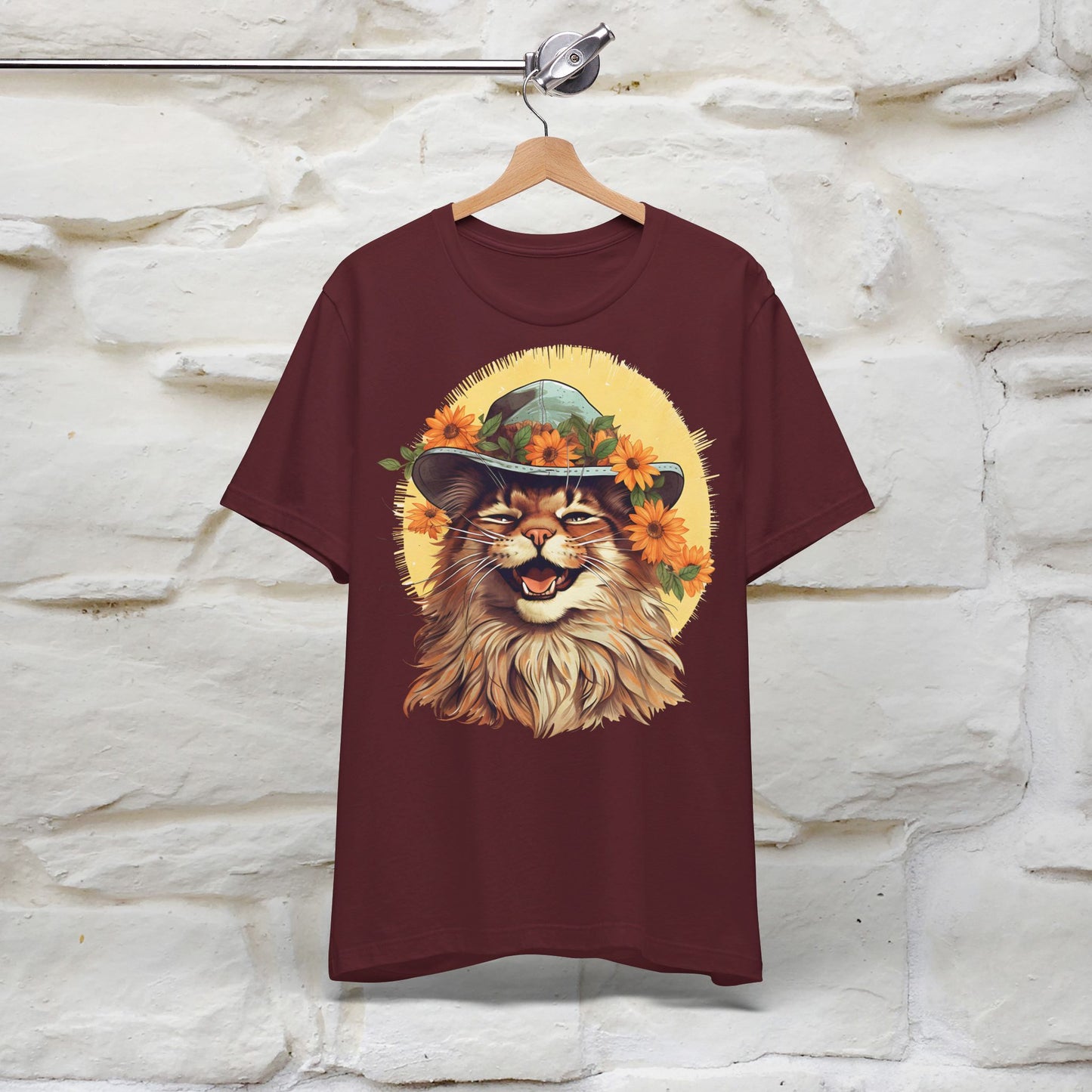 ''Let Your Smile Shine'' Cat T-shirt for Women 100% Cotton* - Nunu&Miao Studio