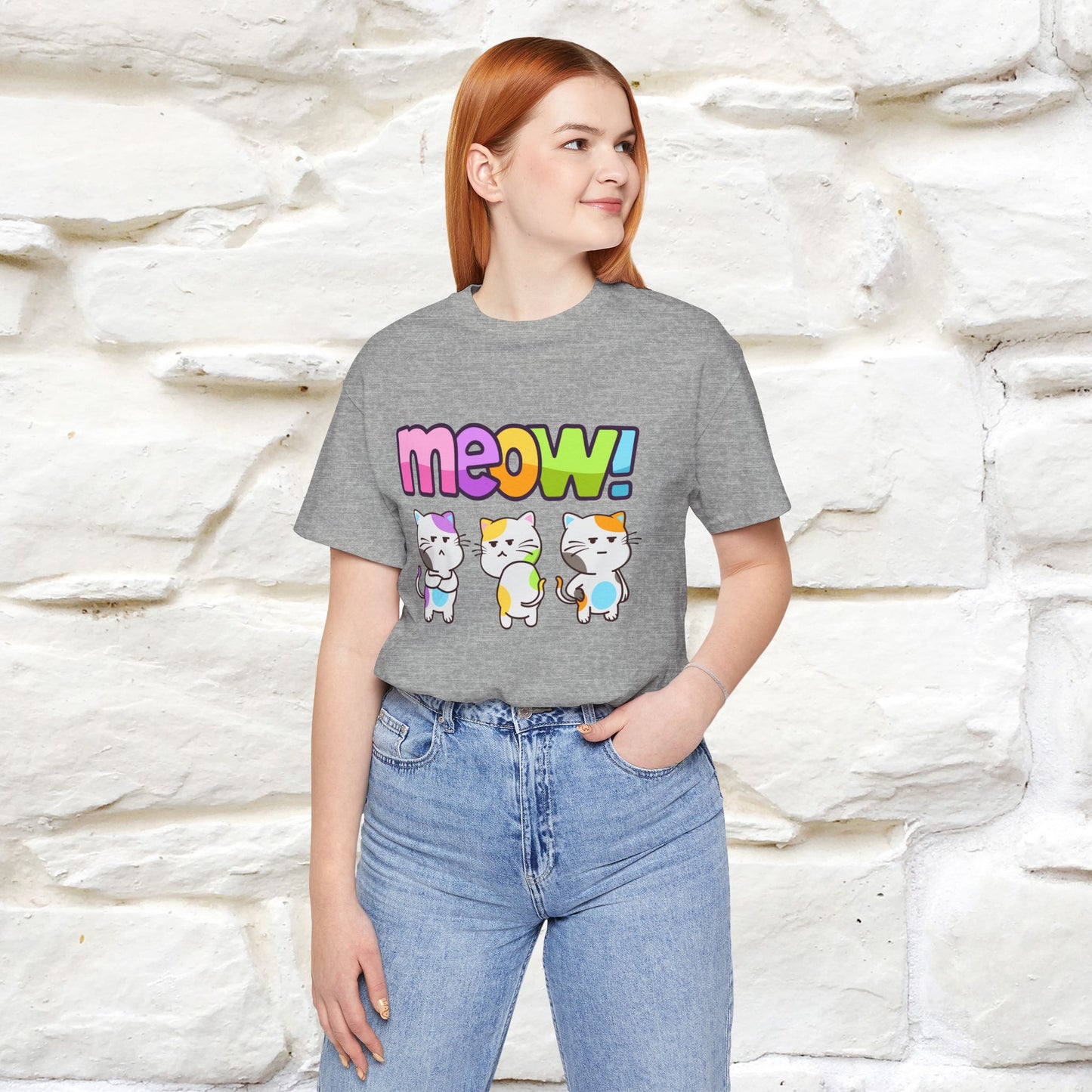 Meow! Funny Cat T-Shirt for Men & Women | 100% Cotton*