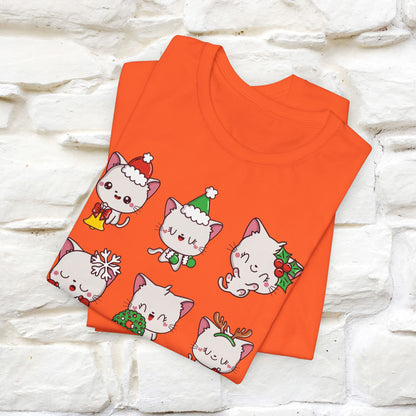 Christmas Cats T-Shirt | Festive Cat T-Shirt for Men & Women | 100% Cotton*