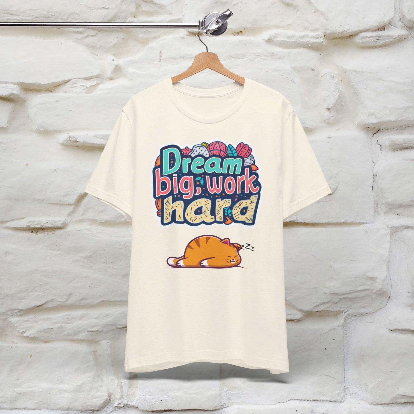 ''Dream Big Work Hard '' T-shirt for Women 100% Cotton* - Nunu&Miao Studio