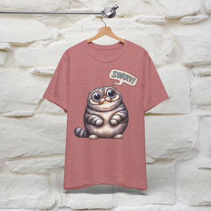 Sorry Cat T-Shirt for Men & Women | 100% Cotton* Funny & Stylish Tee