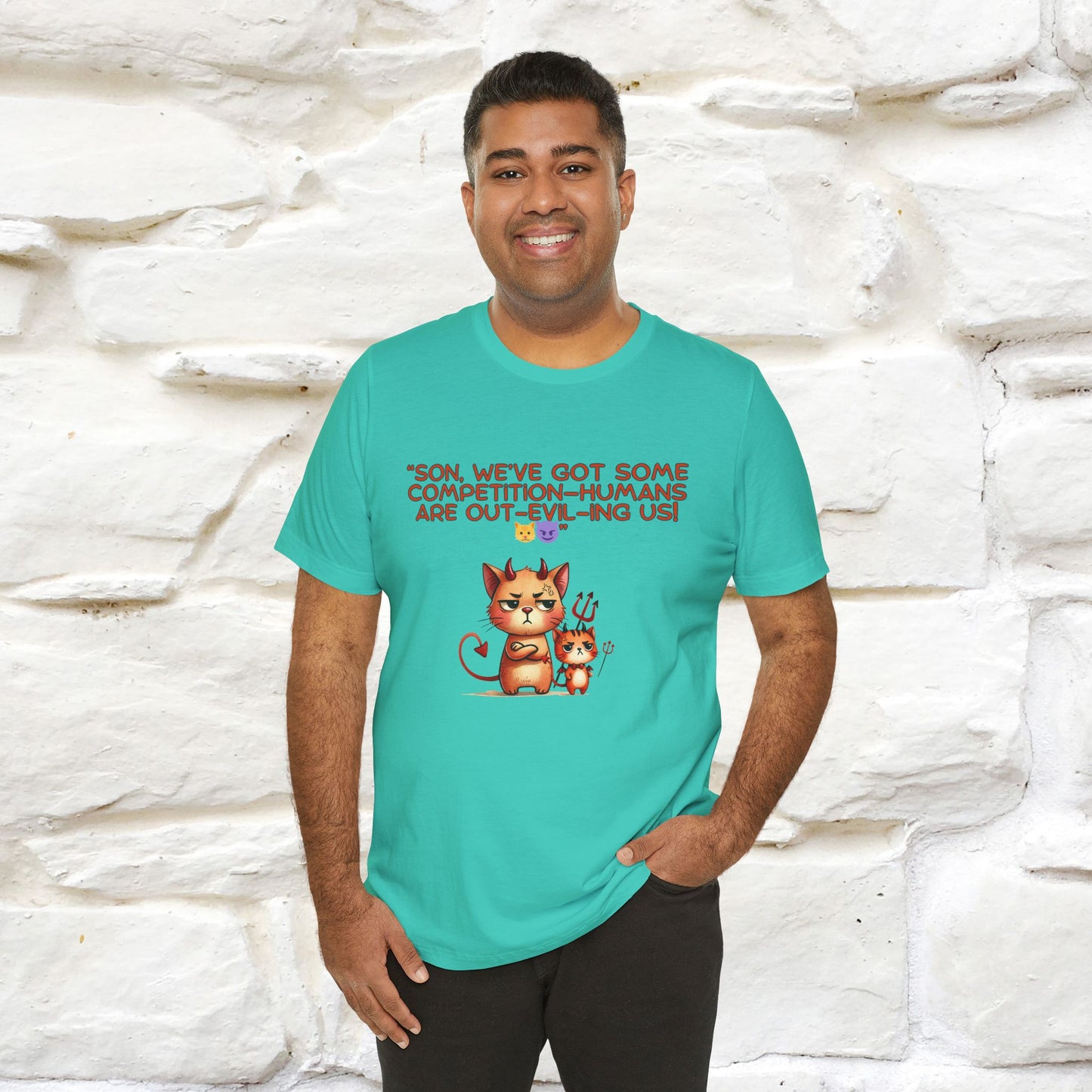 "Humans Are Out-Evil-Ing Us." Cat  T-shirt |Nunu&Miao Studio