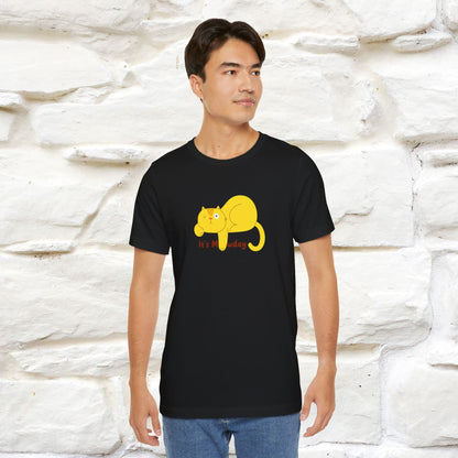 "It's Meawday" Cat T-shirt | Front & Back Design | Nunu&Miao Studio - Nunu&Miao Studio