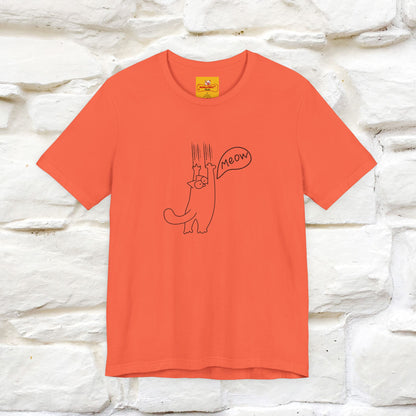 "Meow Meow Meow" Cat T-Shirt | Front & Back Design | Nunu&Miao Studio
