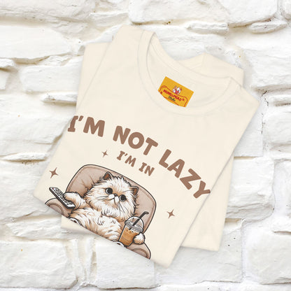 "I'm Not Lazy I'm In Energy-Saving Mode " Cat T-shirt |Nunu&Miao Studio