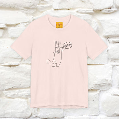 "Meow Meow Meow" Cat T-Shirt | Front & Back Design | Nunu&Miao Studio