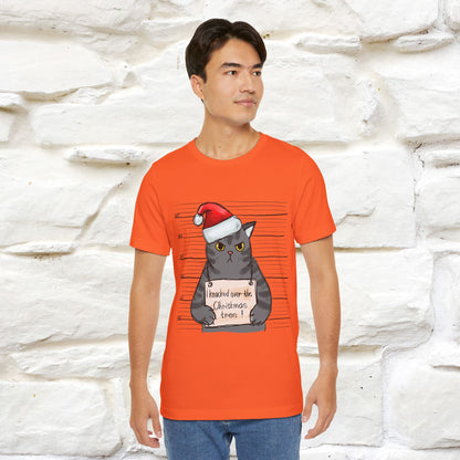 "I Knocked Over The Christmas Tree " |Funny Cat T-Shirt | Nunu&Miao Studio