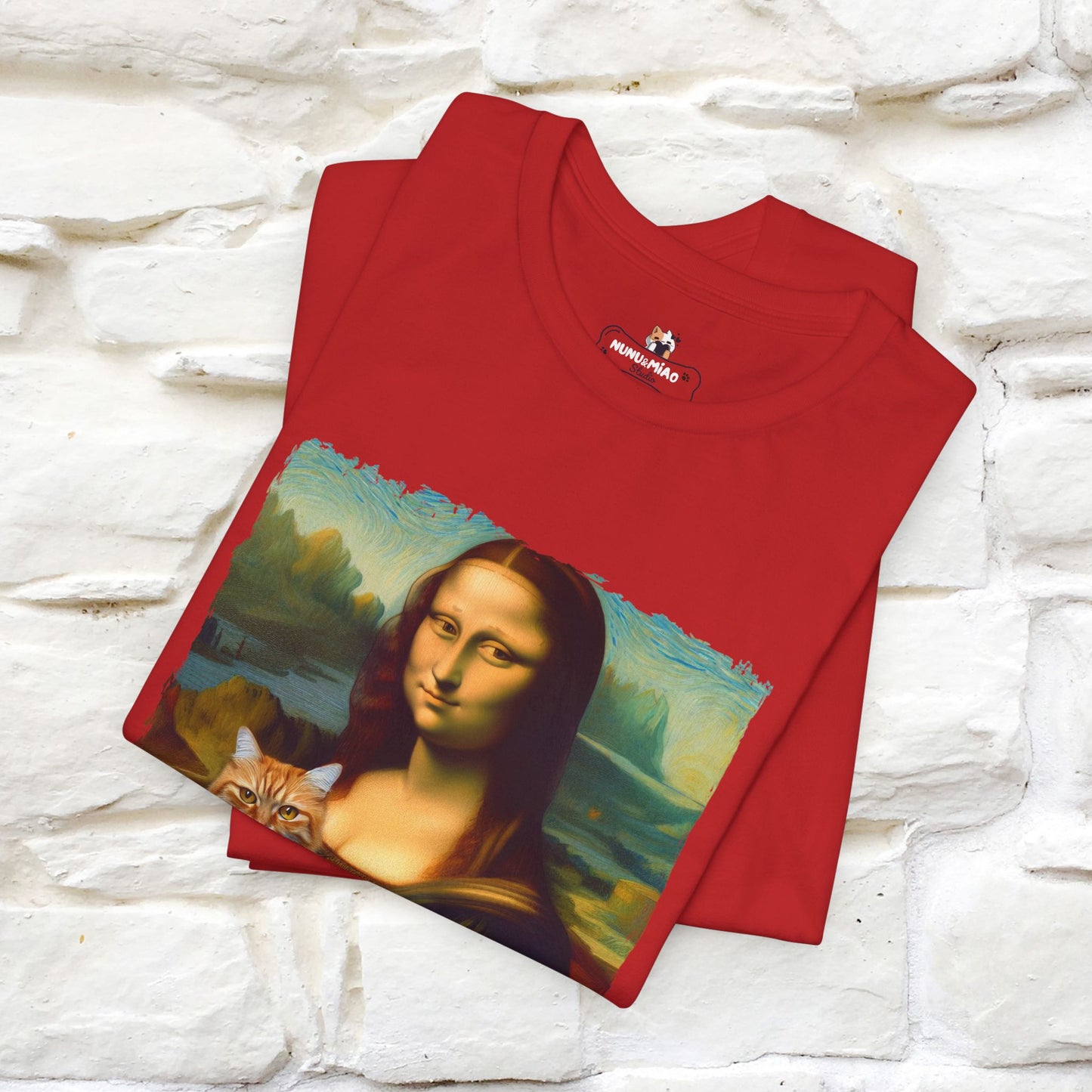 Mona Lisa’s Cat T-Shirt | Classic Art-Inspired Cat Tee for Men & Women | 100% Cotton*