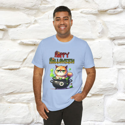 "Angry Cat Happy Halloween" Cat  T-shirt |Nunu&Miao Studio