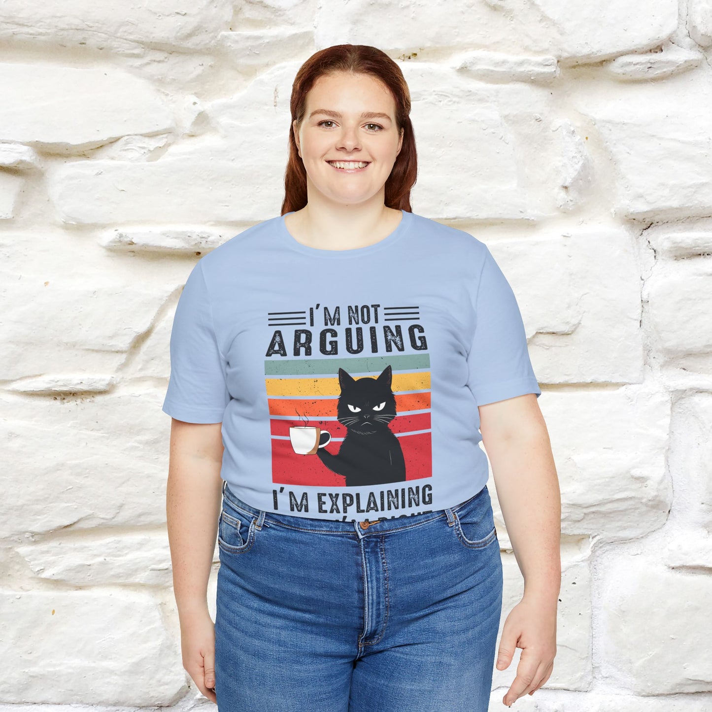 Non sto discutendo, sto spiegando perché ho ragione T-shirt con gatto per uomo e donna | 100% cotone* Maglietta divertente