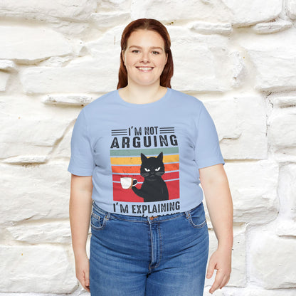 Non sto discutendo, sto spiegando perché ho ragione T-shirt con gatto per uomo e donna | 100% cotone* Maglietta divertente