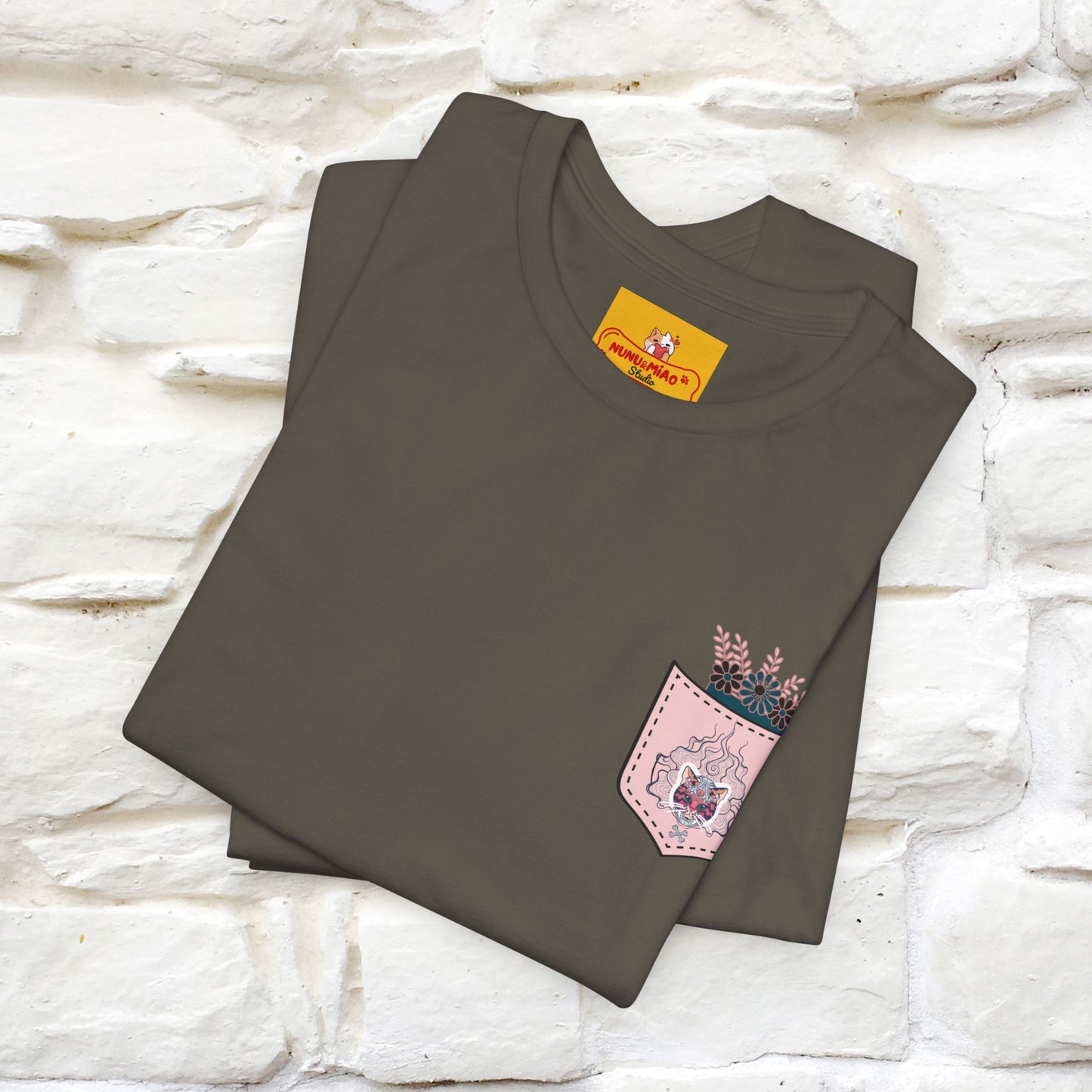 ''Air Fire Cat'' | Cat T-Shirt Front and Back Design | Nunu&Miao Studio