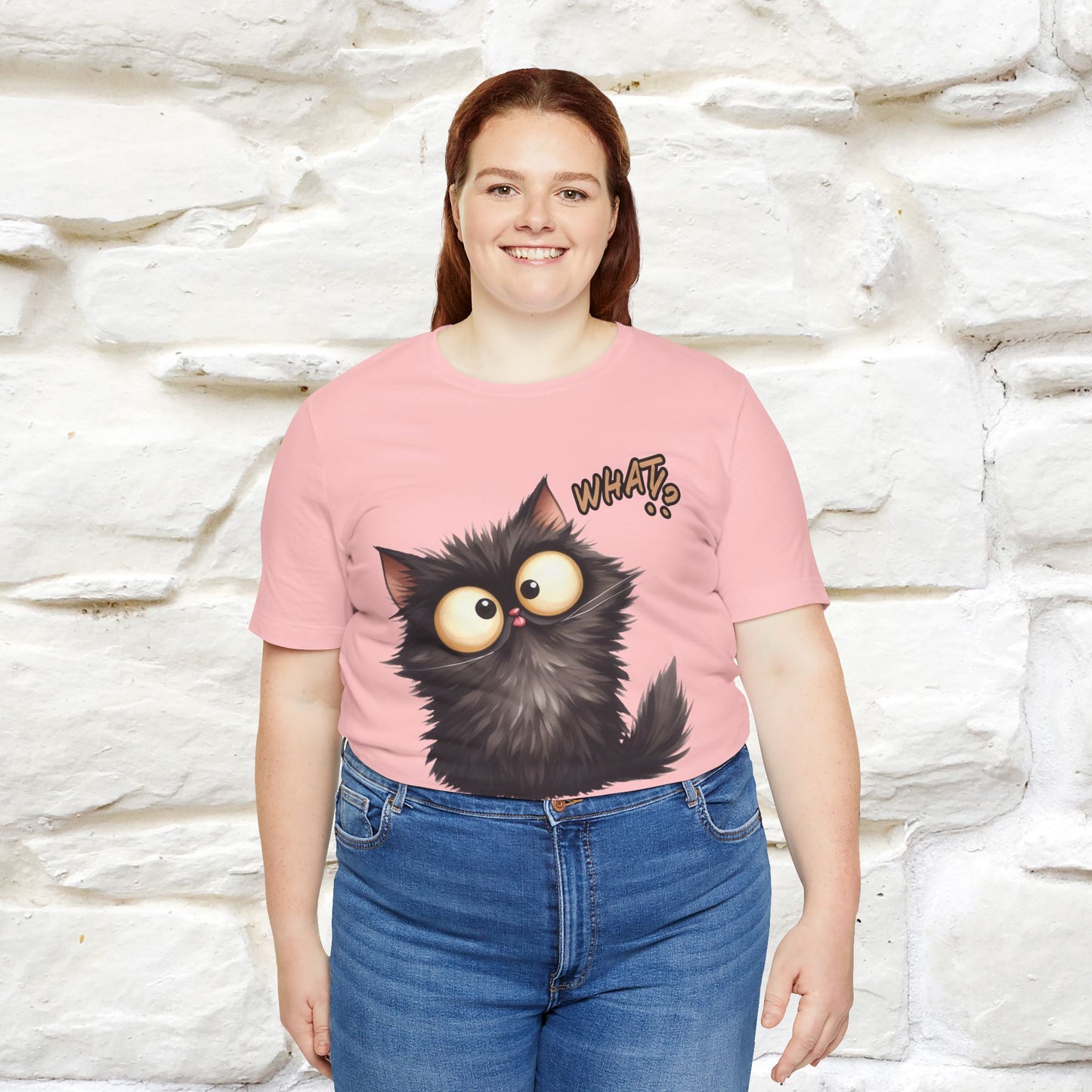 What? Cat T-Shirt for Men & Women | 100% Cotton* Funny & Stylish Tee