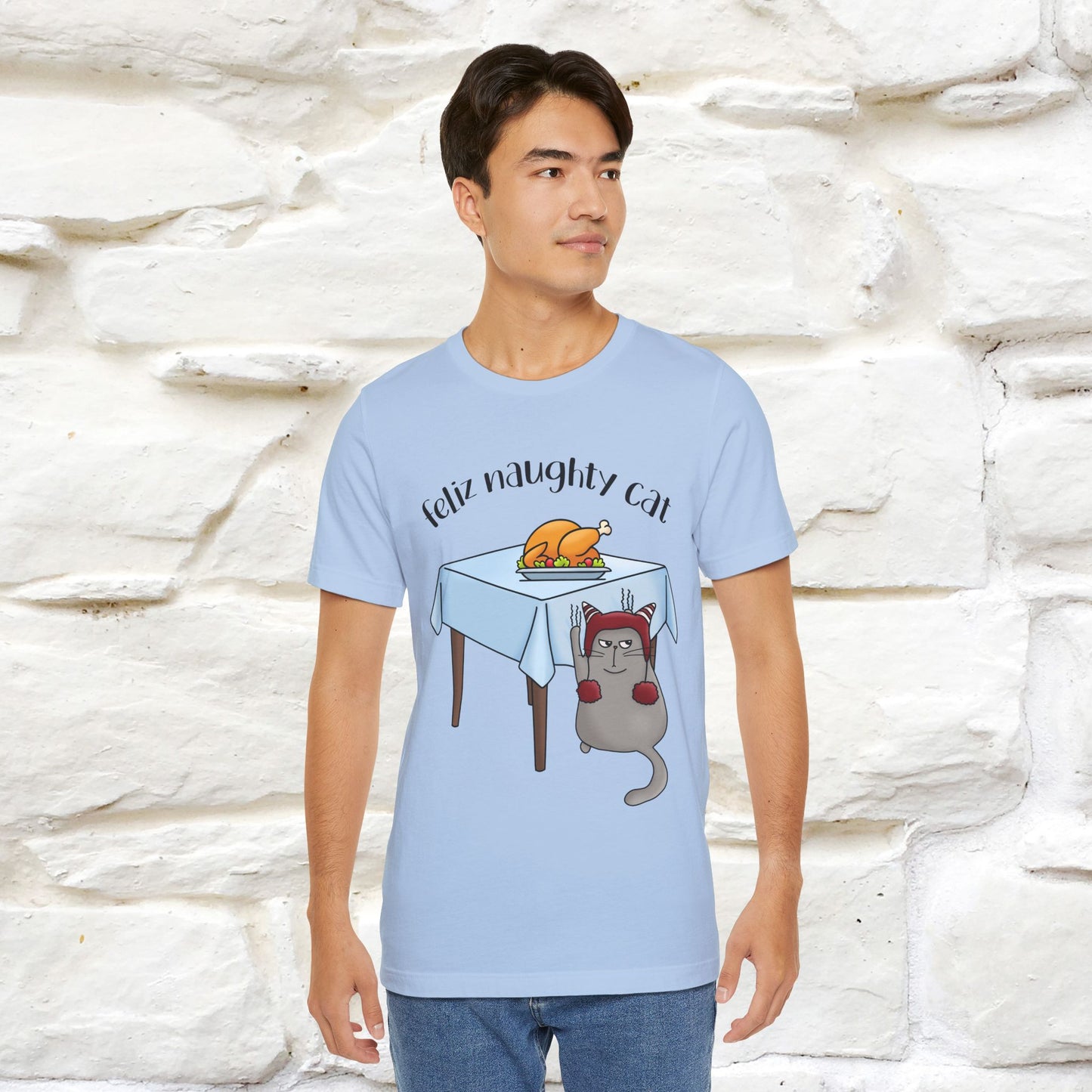 "Feliz Naughty Cat" |Funny Cat T-Shirt | Nunu&Miao Studio