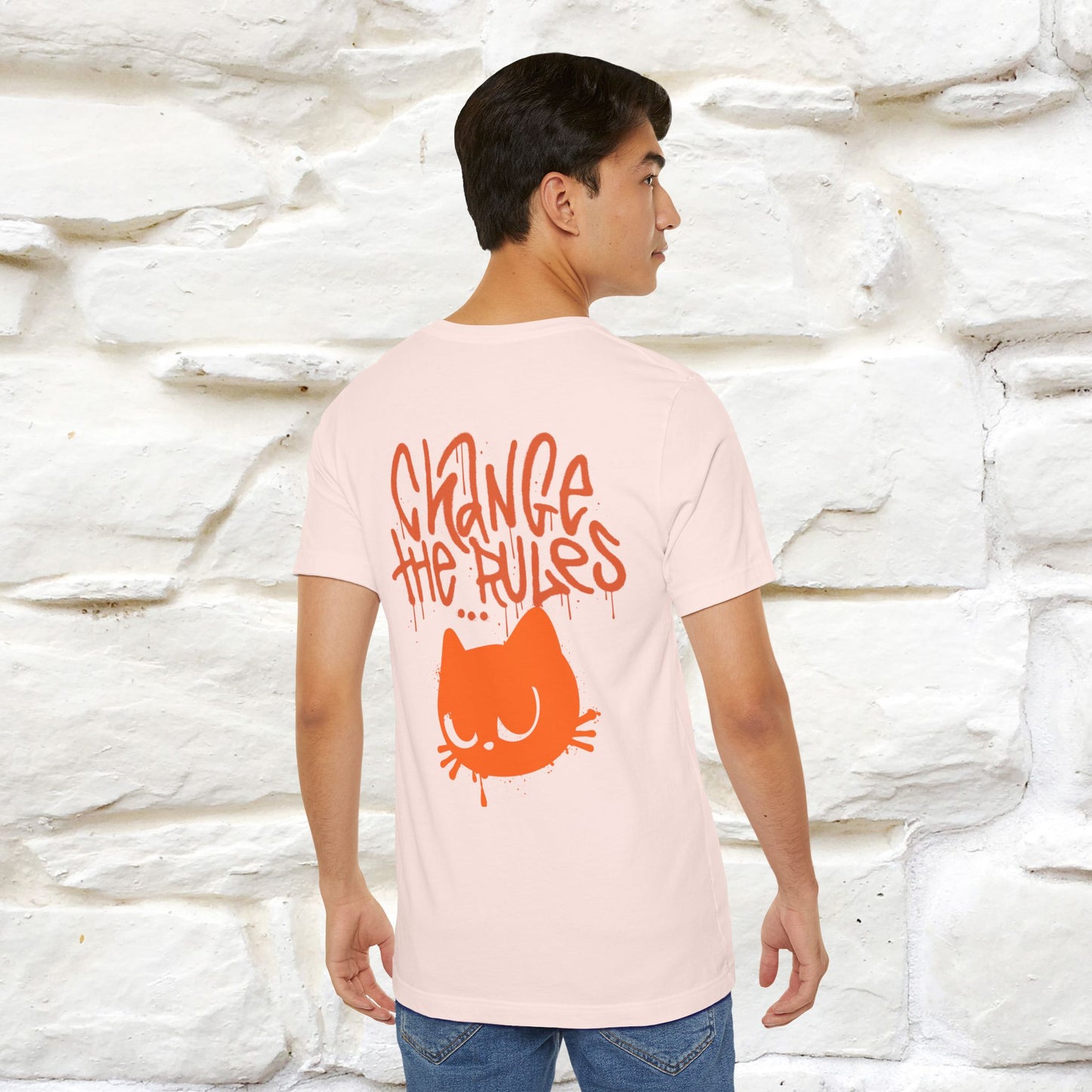 ''Change The Rules'' - Cat T-shirt -Nunu&Miao Studio