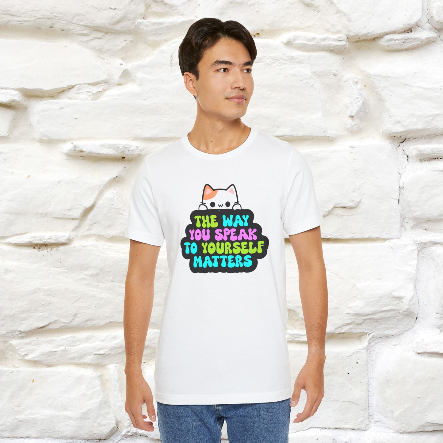 "Il modo in cui parli con te stesso è importante" T-shirt per uomo e donna | 100% cotone*